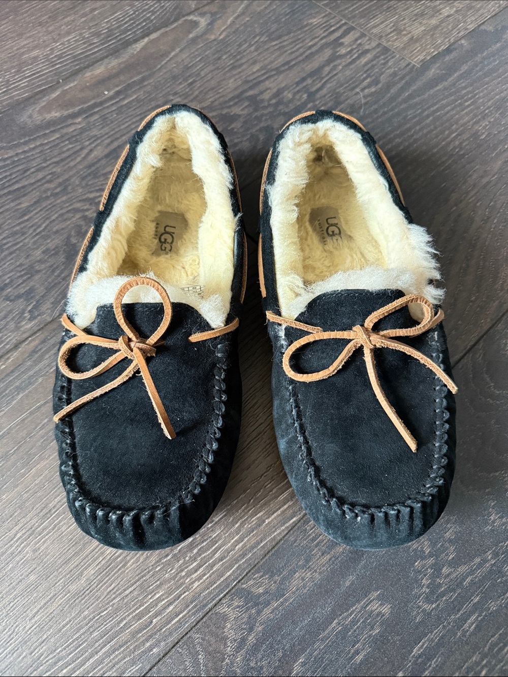 UGG Women’s Dakota Moccasin Slippers in Black